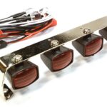 Realistic Roof Top Spot LED (4) Light Set 107mm Wide for 1/10 Scale Off-Road