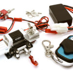 Billet Machined T8 Realistic Mega Winch w/ Remote for Scale Crawler 1/10 Size