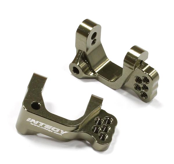 C25649GUN Billet Machined Caster Blocks for Associated Short Course Truck SC10.2 - Image 1