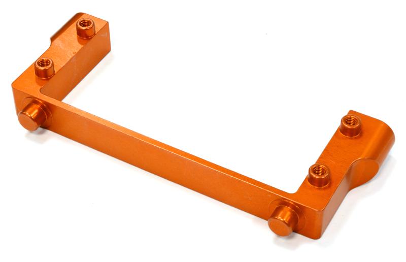 C25657ORANGE Billet Machined Stock HPI Servo Adapter Plate for BAJ261 T3 Servo Box - Image 1