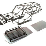 Realistic T2 Steel Roll Cage Body w/ Luggage Tray for Axial Wraith 2.2