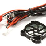 Billet Machined Cooling Fan Cover w/ LED Light for 25x25mm Fan Size