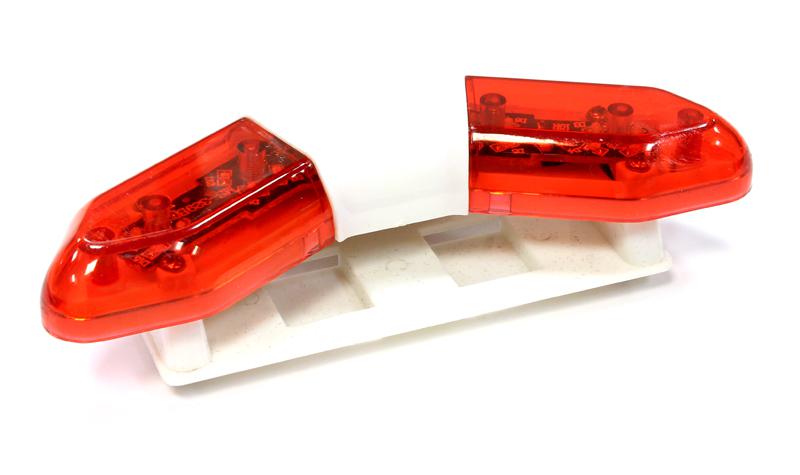 C25738RED Special Police Car Roof Top Flashing LED Light Bar Kit for 1/10 Scale - Image 1