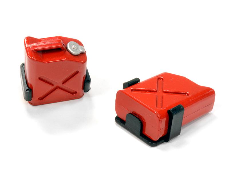 C25761RED Realistic Plastic 1/10 Scale 5 Gallon Container (2) w/ Mount - Image 1