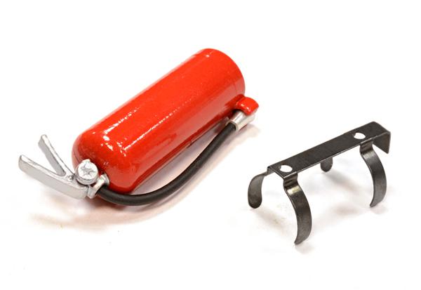 C25763 Realistic 1/10 Scale Fire Extinguisher w/ Mount for Off-Road & Drift - Image 1