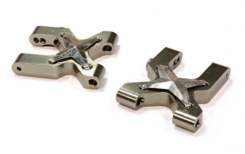 C25780GREY Billet Machined Lower Suspension Arms for Traxxas LaTrax Rally 1/18 - Image 1