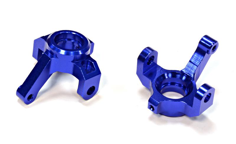C25781BLUE Billet Machined Steering Knuckle (2) for Traxxas LaTrax Rally 1/18 - Image 1
