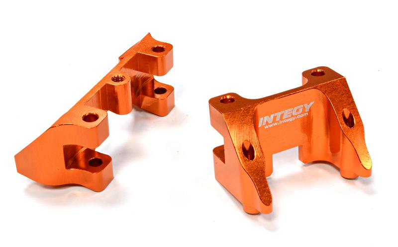 C25790ORANGE Billet Machined Shock Mount (2) for Traxxas 1/10 Summit - Image 1