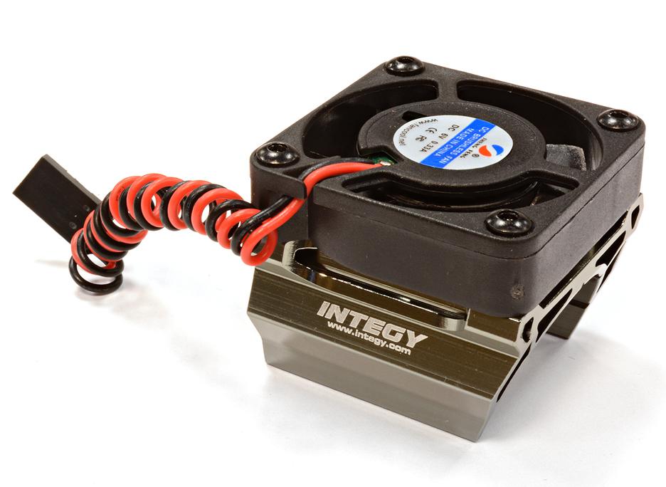 C25861GREY High Speed Cooling Fan+Heatsink Mount for 28mm O.D. Motor - Image 1