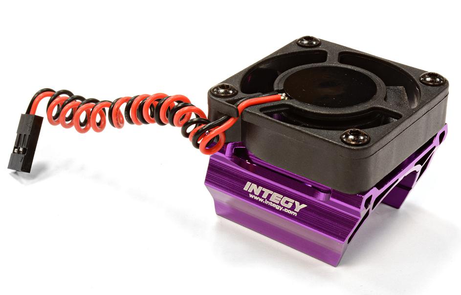 C25861PURPLE High Speed Cooling Fan+Heatsink Mount for 28mm O.D. Motor - Image 1