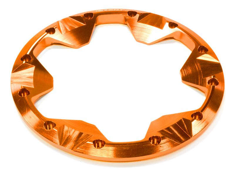 C25863ORANGE Billet Machined Beadlock Ring (1) for Traxxas 1/10 Summit Off-Road Truck - Image 1
