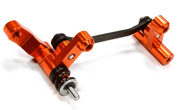 C25885ORANGE Billet Machined Steering Bellcrank for Traxxas LaTrax Rally 1/18 Scale - Image 1