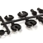 6mm Type Plastic Rod Ends & Spring Retainers for Tamiya, TRF, Yokomo & 3Racing