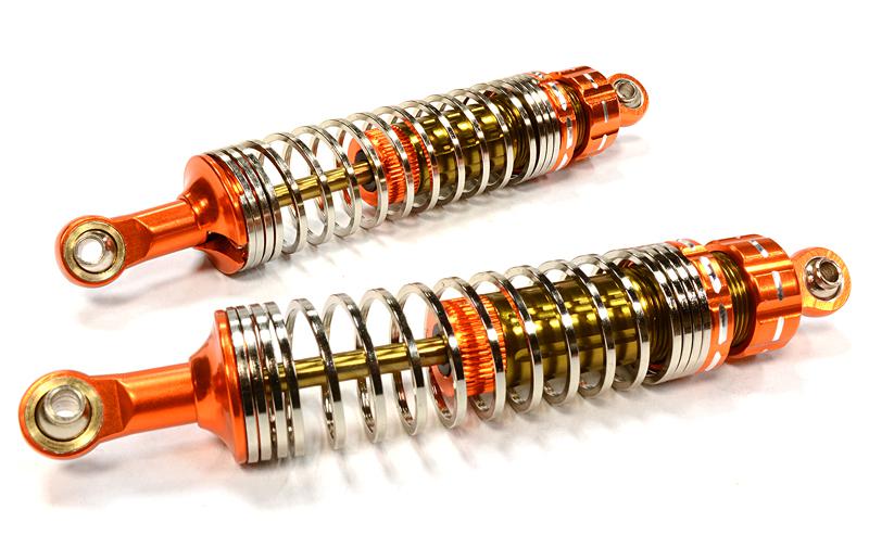C25946ORANGE Off-Road Shock for 1/10 Scale with 2 Stage Progressive Square Spring (L=100mm) - Image 1
