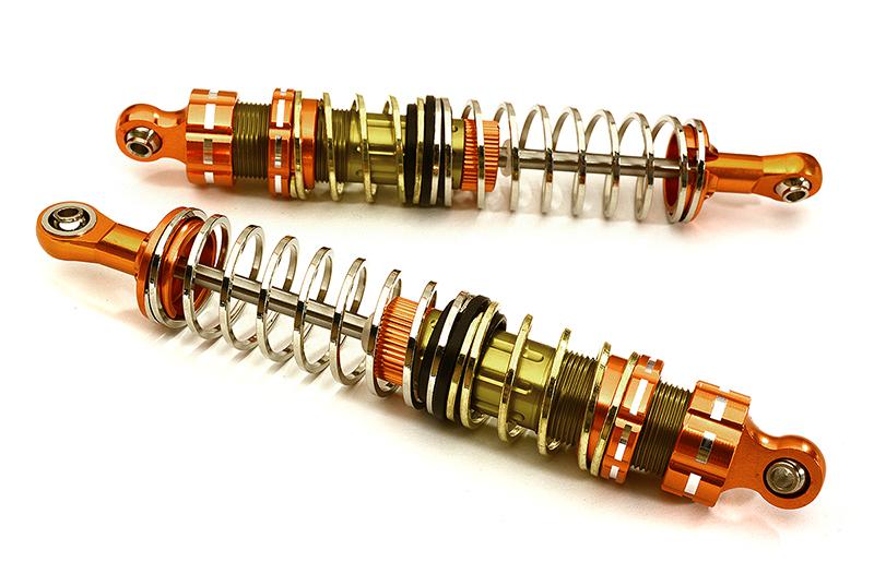 C25947ORANGE Off-Road Shock for 1/10 Scale with 2 Stage Progressive Square Spring (L=110mm) - Image 1