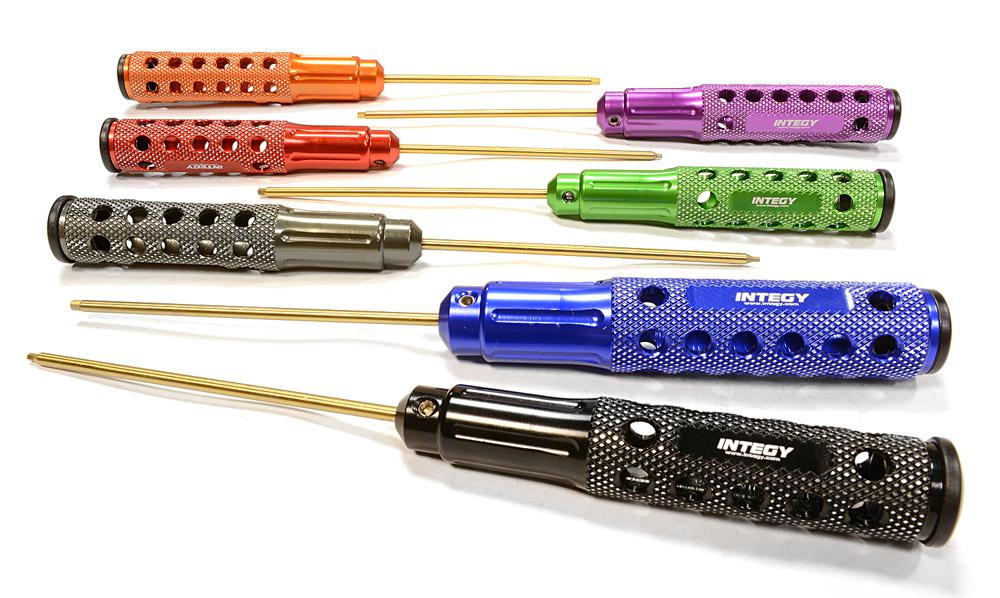 C26007 Professional LW Allen Wrench Set Ti-Nitride Hex 7pcs (Handle: 17-20mm O.D.) - Image 1