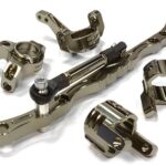 Billet Machined Steering Knuckle, Caster Block & Linkage Set for Axial SCX-10