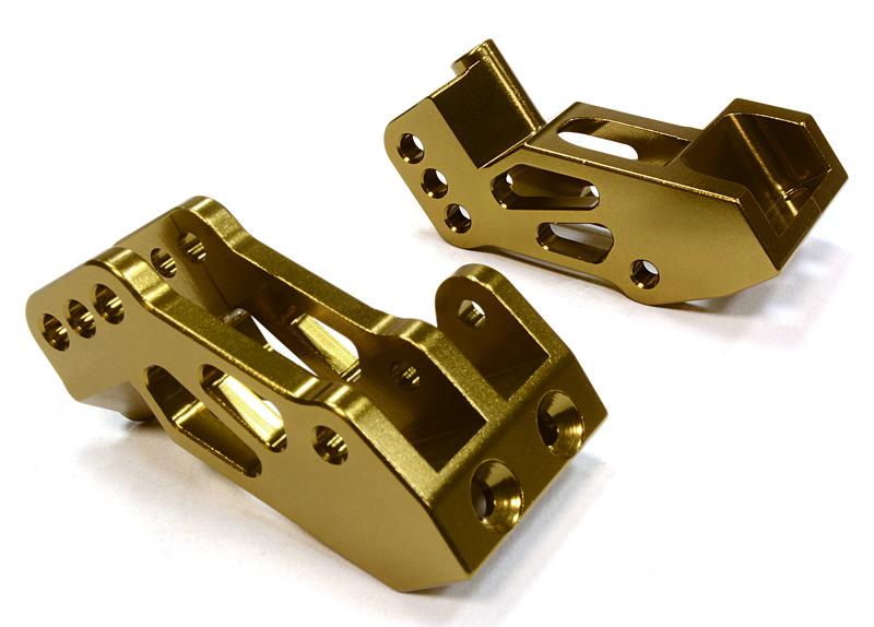 C26038BRONZE Billet Machined 4 Link Suspension Mount (2) for Axial 1/10 Yeti Rock Racer - Image 1