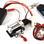 Billet Machined T12 Realistic High Torque Winch w/ Remote for Scale Crawler 1/10