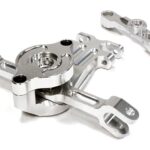 Billet Machined Silver Steering Bellcrank for Traxxas 1/10 Scale Summit 4WD