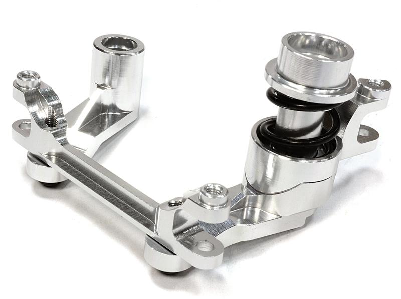 C26060SILVER Billet Machined Steering Bellcrank for Traxxas 1/10 Scale E-Maxx Brushless - Image 1