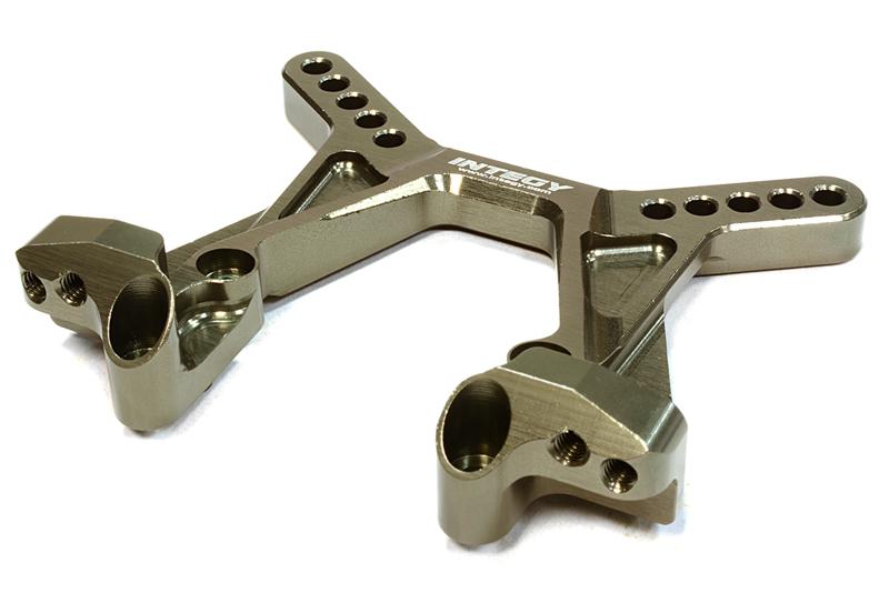 C26083GREY Billet Machined Front Shock Tower for Associated RC10B5 & B5M (ASC90003) - Image 1