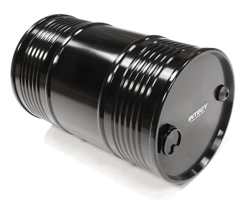 C26128BLACK Realistic Billet Machined 1/10 Scale 55 Gallon Drum / Container / Barrel - Image 1