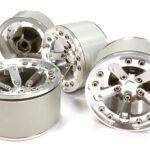 High Mass 2.2 Size Alloy XV5 Spoke Beadlock Wheel (4) for Scale Off-Road Crawler