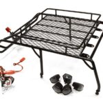 Realistic 1/10 Scale Metal Luggage Tray 267x169mm with 5 LED Spot Light Set