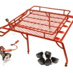 Realistic 1/10 Scale Metal Luggage Tray 267x169mm with 5 LED Spot Light Set