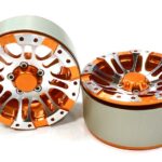 Billet Machined 8 Spoke Type DT Off-Road 1.9 Size Wheel (2) for Scale Crawler
