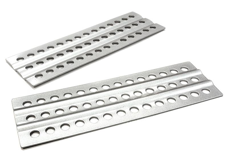 C26219SILVER Realistic Alloy Vehicle Extraction & Recovery Boards for 1/10 Scale Off-Road - Image 1