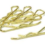 Anodized Color Bent-Up Body Clips (8) for 1/5 & 1/4 Size Vehicles(LxW=46x11mm)