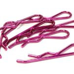 Anodized Color Bent-Up Body Clips (8) for 1/5 & 1/4 Size Vehicles(LxW=46x11mm)