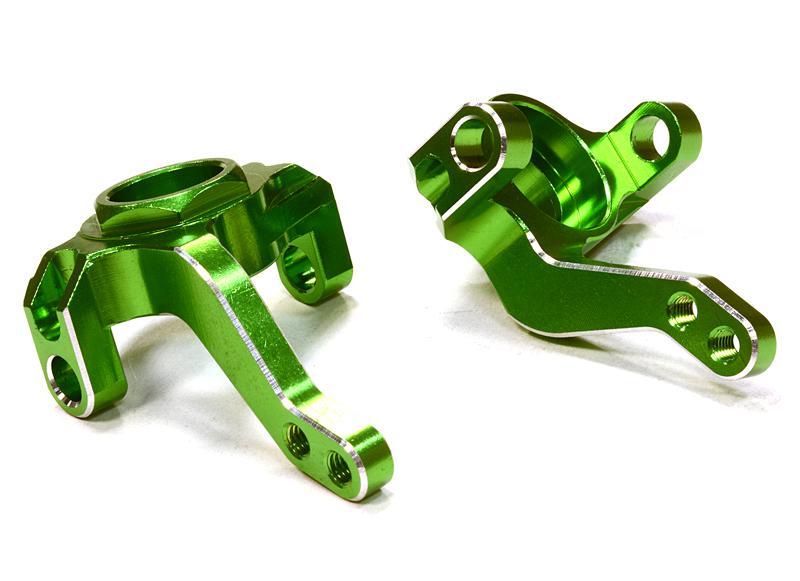 C26355GREEN Billet Machined Steering Blocks for Axial SCX-10, Dingo, Honcho & Jeep - Image 1