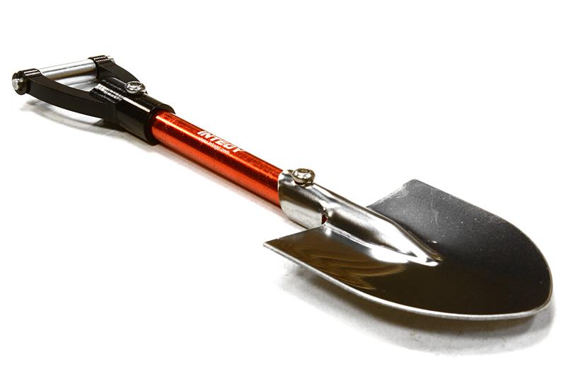 C26377BLACK Realistic Scale Model Billet Machined D-Handle Utility Shovel 1/10 Size - Image 1