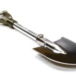 Realistic Scale Model Billet Machined D-Handle Utility Shovel 1/10 Size