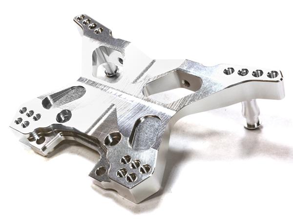 C26399SILVER Billet Machined Rear Shock Tower for Traxxas 1/10 Slash 4X4 6838 - Image 1