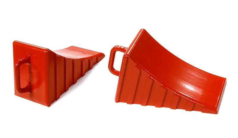 C26408RED Realistic Scale Model Wheel Chock (2) 1/10 Size - Image 1
