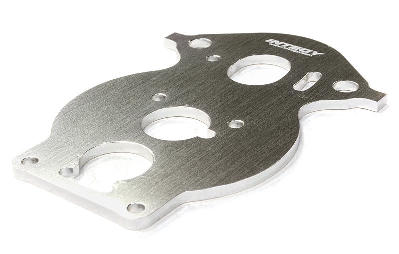 C26452SILVER Billet Machined Motor Plate for HPI 1/10 Scale Crawler King - Image 1