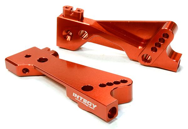 C26466RED Billet Machined Rear Shock Tower for Vaterra Twin Hammers 1.9 Rock Racer - Image 1