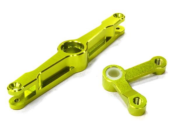 C26468GREEN Billet Machined Servo Saver Steering Lever Arm for HPI 1/10 Scale Crawler King - Image 1