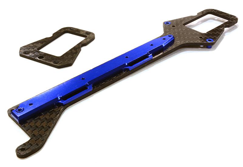 C26499BLUE Machined Composite Chassis Upper Plate for Traxxas LaTrax SST 1/18 Truck - Image 1