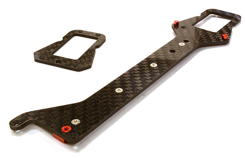 C26499RED Machined Composite Chassis Upper Plate for Traxxas LaTrax SST 1/18 Truck - Image 1