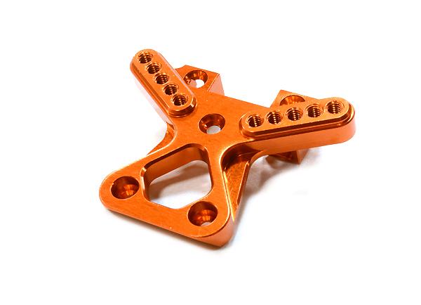 C26514ORANGE Billet Machined Front Shock Tower for Traxxas LaTrax Teton 1/18 Monster Truck - Image 1