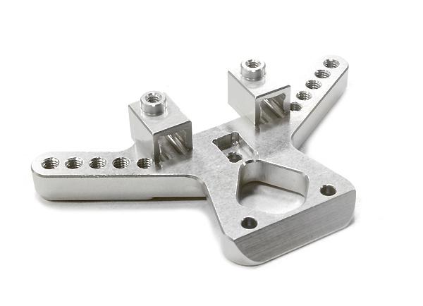 C26515SILVER Billet Machined Rear Shock Tower for Traxxas LaTrax Teton 1/18 Monster Truck - Image 1