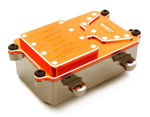 C26603ORANGE Realistic Metal Receiver Box for Axial 1/10 SCX-10 Scale Crawler Truck - Image 1