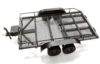 Black Machined Alloy Dual Axle Flatbed Trailer Kit for 1/10 Scale RC Vehicles