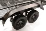 Black Machined Alloy Dual Axle Flatbed Trailer Kit for 1/10 Scale RC Vehicles - Image 2