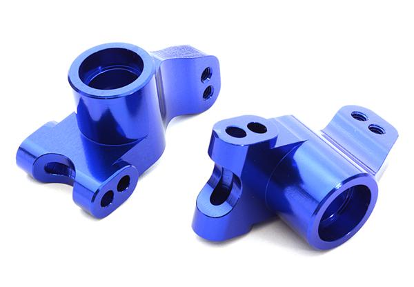 C26742BLUE Billet Machined Rear Hub Carriers for HPI 1/10 Jumpshot MT, SC & ST - Image 1